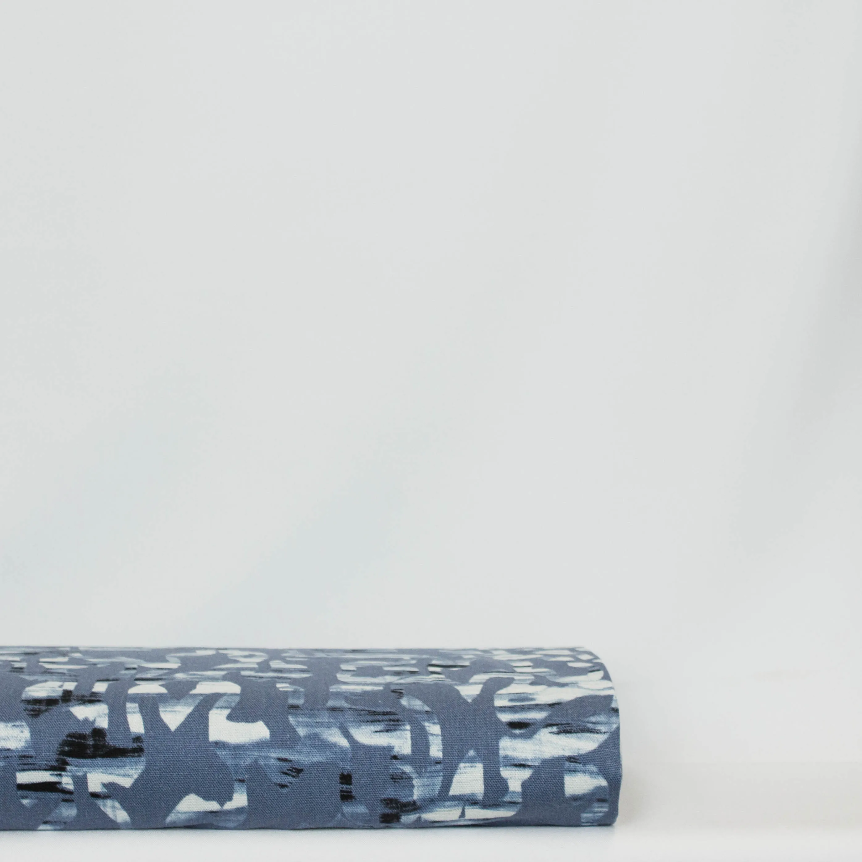 Linnen viscose jeansblauw